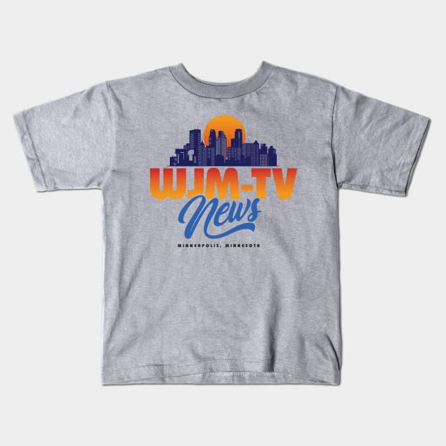 WJM-TV Minneapolis Kids T-Shirt by MindsparkCreative